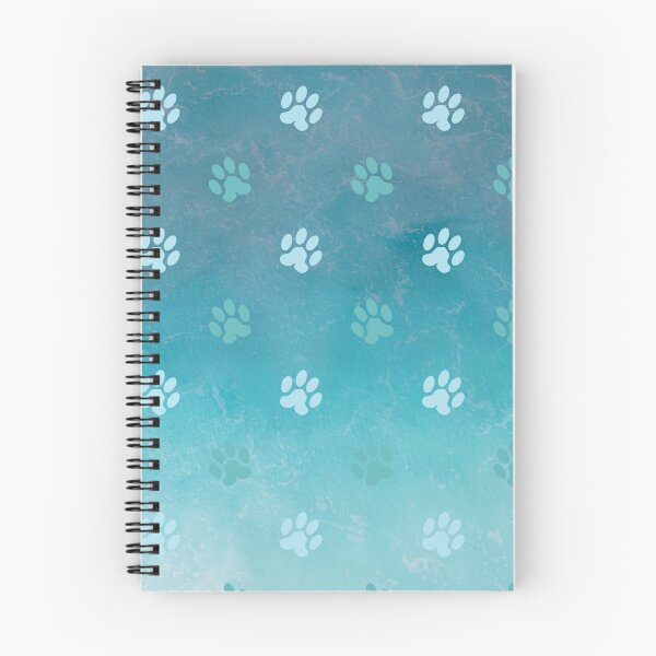 Item preview, ombre blue ocean cat and dog paw print designed and sold by Beeroclock.