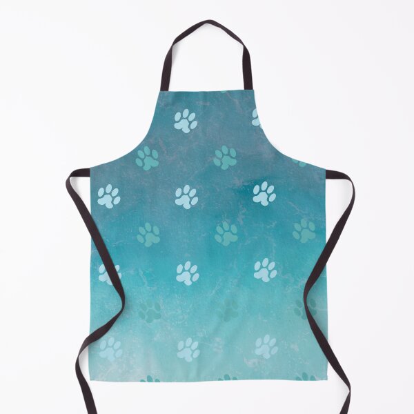 Item preview, ombre blue ocean cat and dog paw print designed and sold by Beeroclock.