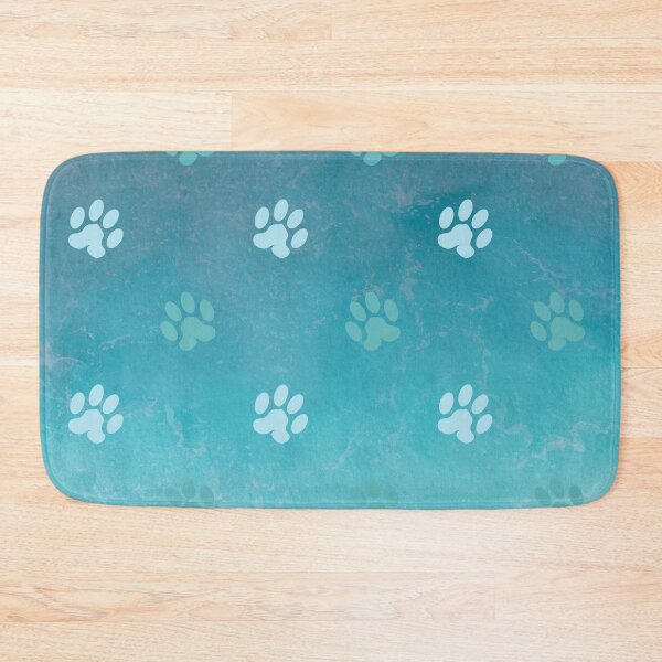 Item preview, ombre blue ocean cat and dog paw print designed and sold by Beeroclock.