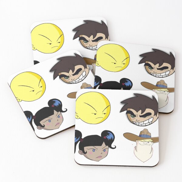Item preview, Xiaolin Showdown || Xiaolin Dragons  heads Sticker pack designed and sold by mindischaos.