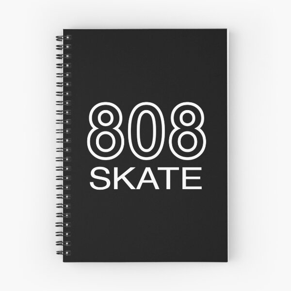Item preview, 808 SKATE. HAWAIIAN ISLANDS SKATER. WHITE ON BLACK. designed and sold by 5hertz.