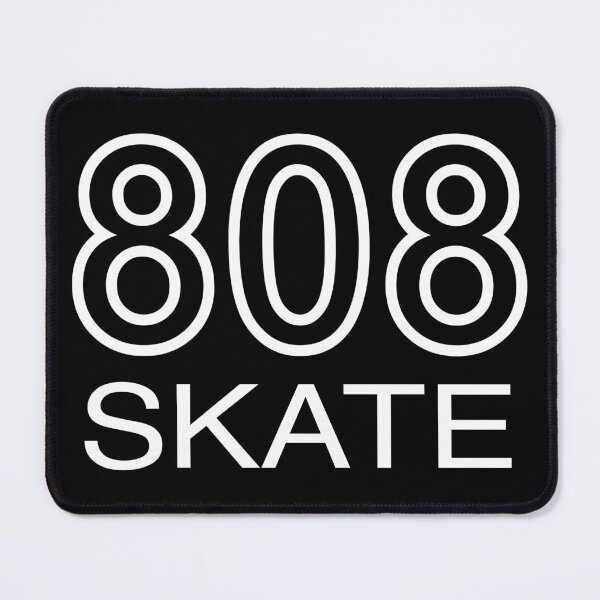 Item preview, 808 SKATE. HAWAIIAN ISLANDS SKATER. WHITE ON BLACK. designed and sold by 5hertz.