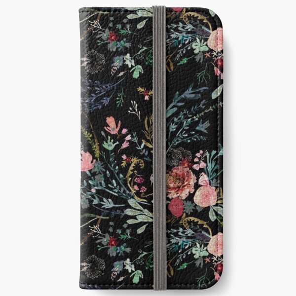 Midnight Floral iPhone Wallet