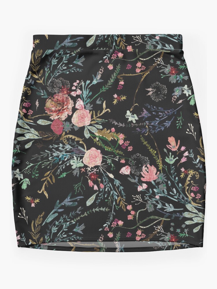 Disover Midnight Floral Mini Skirt