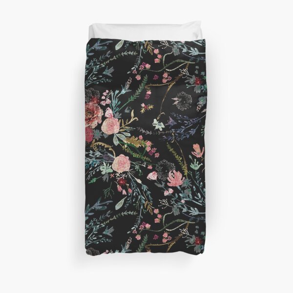 Midnight Floral Duvet Cover