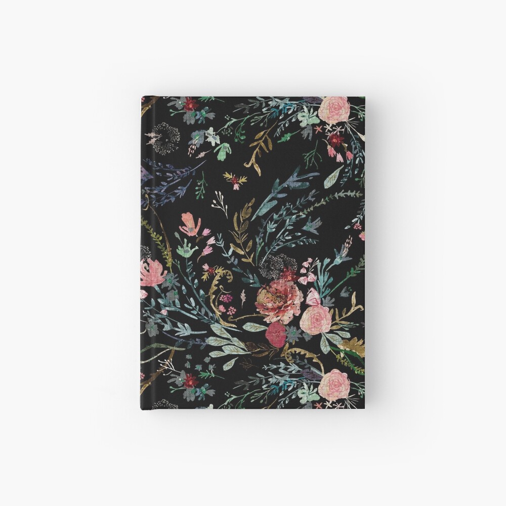 Midnight Floral Hardcover Journal
