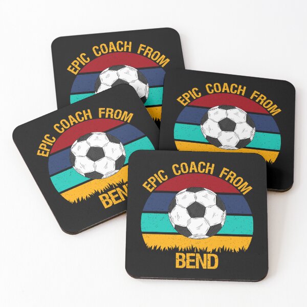 Aperçu de l'œuvre Entraîneur épique de Bend Vintage Soccer Sticker créée et vendue par contawana1s.