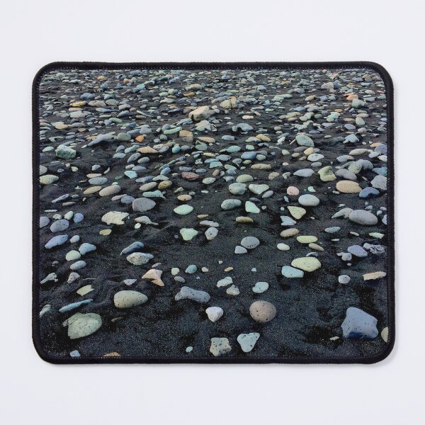 Item preview, Black sand and colored stones beach designed and sold by AHELENE.