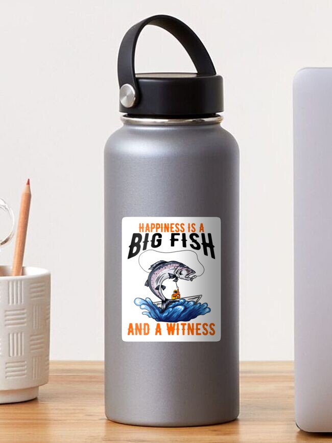 Happiness is a Big Fish,fishing Therapy Sticker,fishing Stickers