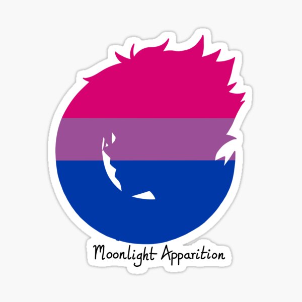 Bisexual Moon Sticker