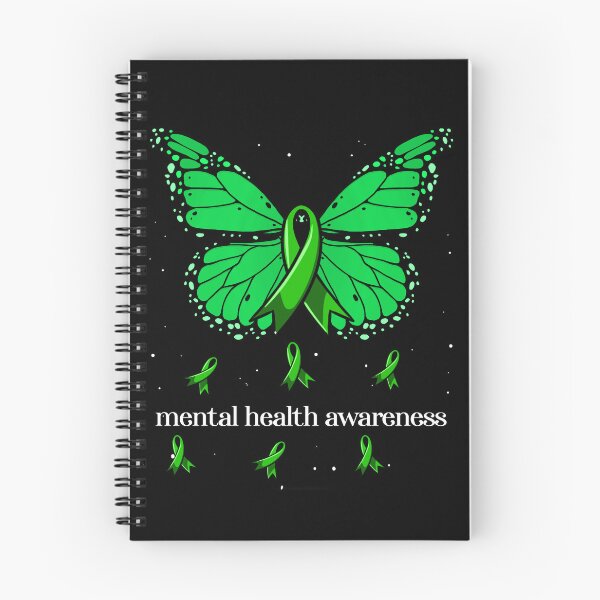 Item preview, Green Ribbon Butterfly Women's Mental Health Awareness Gear designed and sold by DynamicDesign.