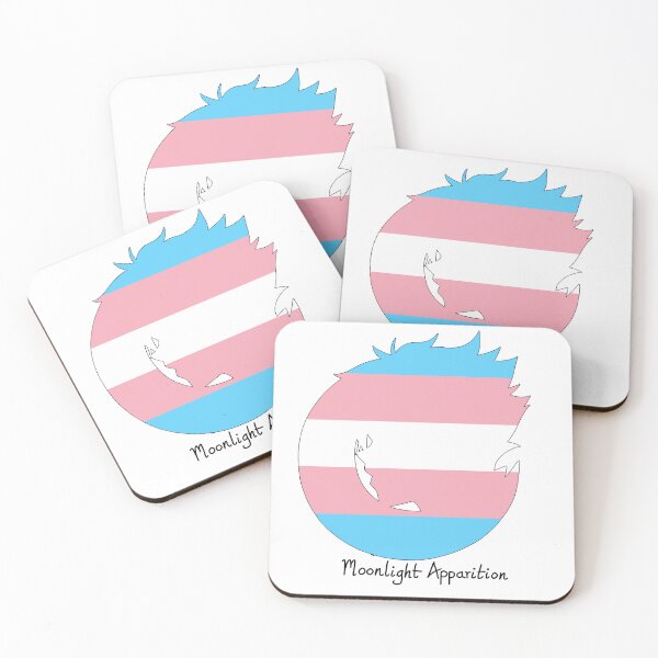Item preview, Trans Flag Moon designed and sold by Darkhalo4321.
