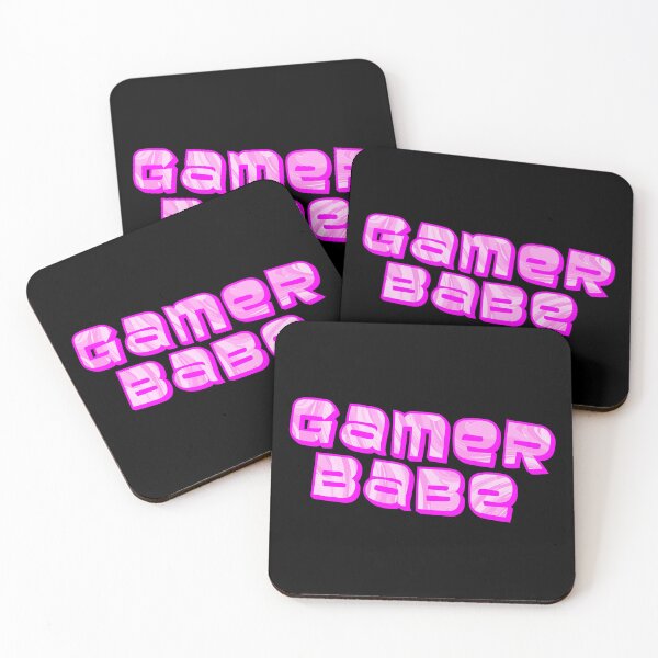 Item preview, Glamorous Pink "Gamer Babe" Text Design designed and sold by BunchOfWords.