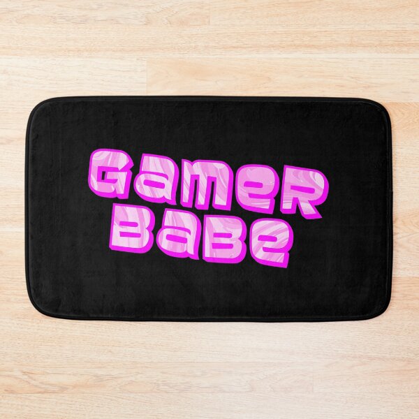 Item preview, Glamorous Pink "Gamer Babe" Text Design designed and sold by BunchOfWords.