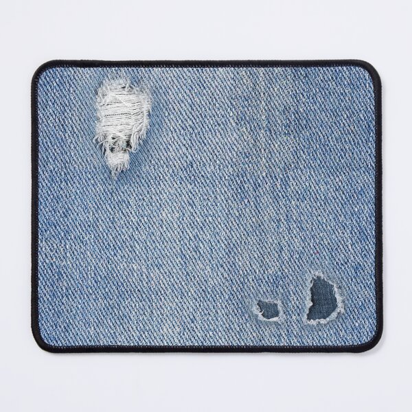 Item preview, Washed Faded Patched Denim Blue Jeans Texture designed and sold by MintaApparel.