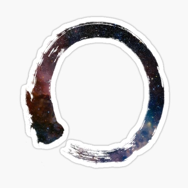 Item preview, Zen Buddhism Enso Galaxy Brush designed and sold by aeonflows.