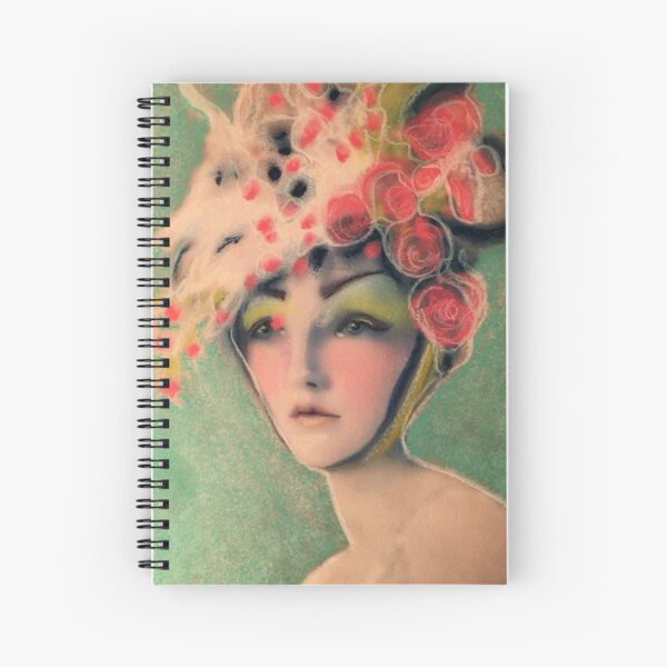 Flowered Milinery Spiral Notebook