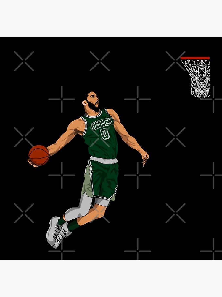 Jayson Tatum Basketball Paper Poster Celtics Long Sleeve T-Shirt