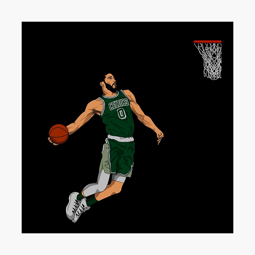 Jayson Tatum - Black / White Poster for Sale by AYA-Design