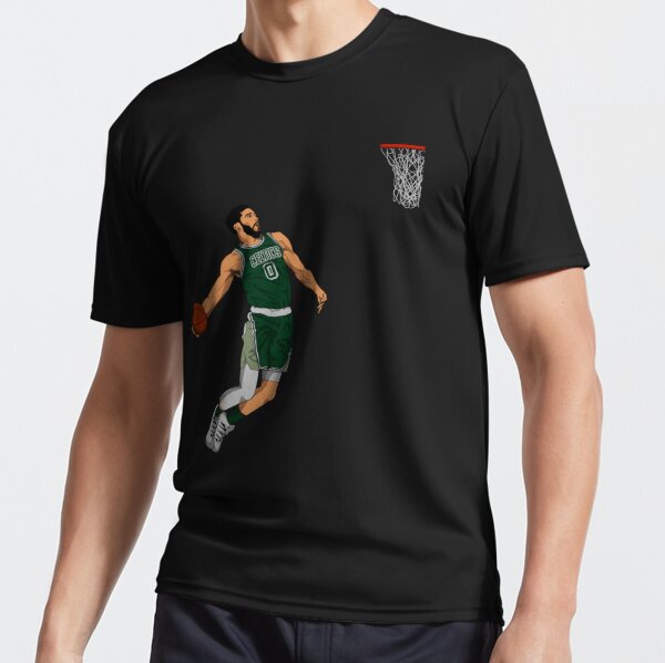 Nike Men's Boston Celtics Jayson Tatum #0 Black T-Shirt, XXL