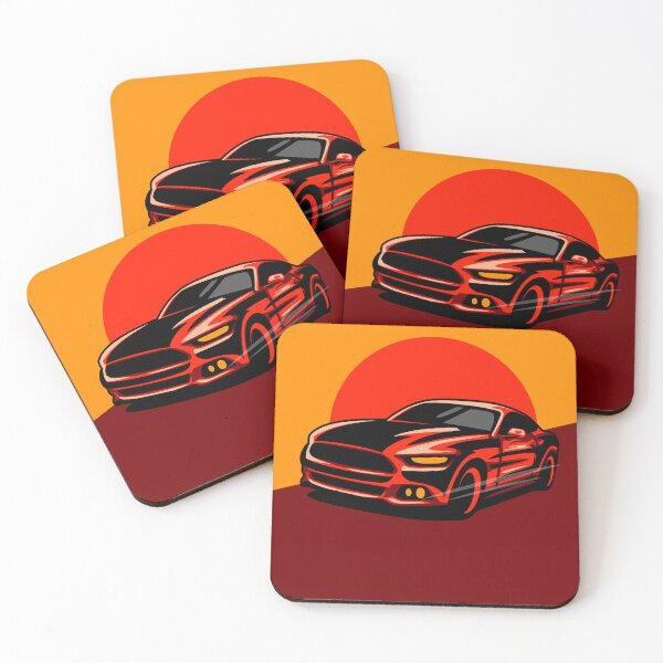 Item preview, sports car on red backgound designed and sold by shoping11228.