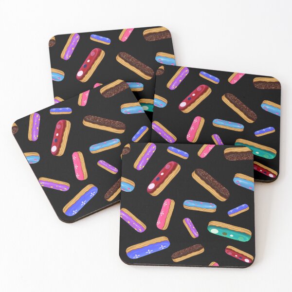 Item preview, Colorful Pattern Of Eclair Profiterole Pastry Set designed and sold by MintaApparel.