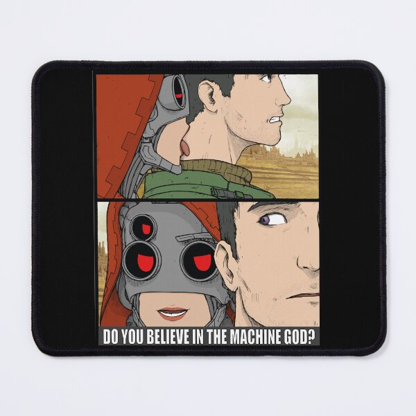 Item preview, "Do You Believe In The Machine God?" Admech TechPriestess Print designed and sold by ToplineDesigns.