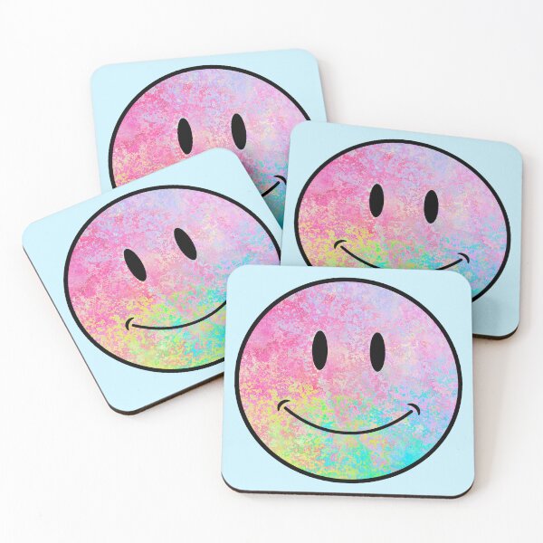 Item preview, electric neon psychedelic splatter smiley face designed and sold by opptop.