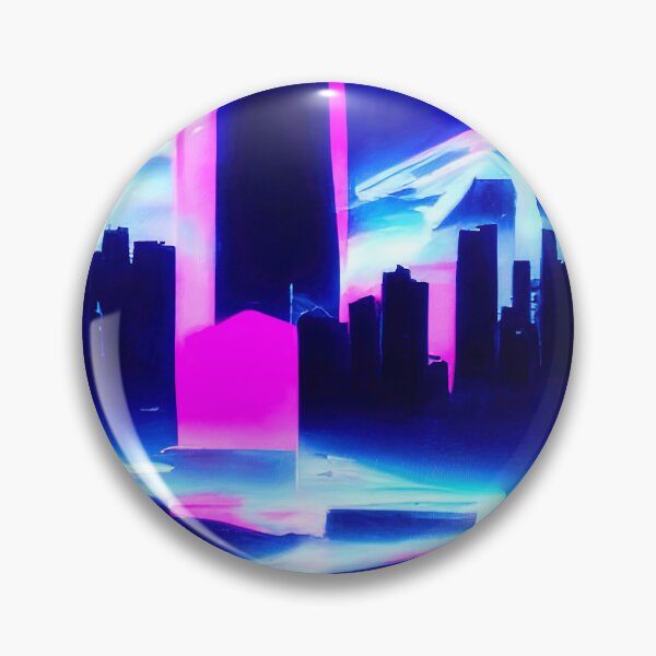 Item preview, Retrofuturistic Skyline designed and sold by AM FineArtPrints.
