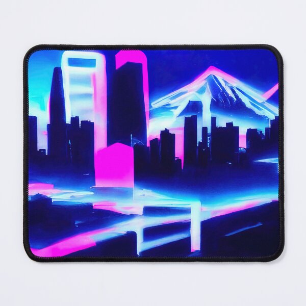 Item preview, Retrofuturistic Skyline designed and sold by AM FineArtPrints.