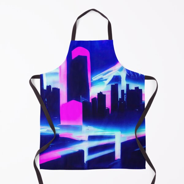 Item preview, Retrofuturistic Skyline designed and sold by AM FineArtPrints.