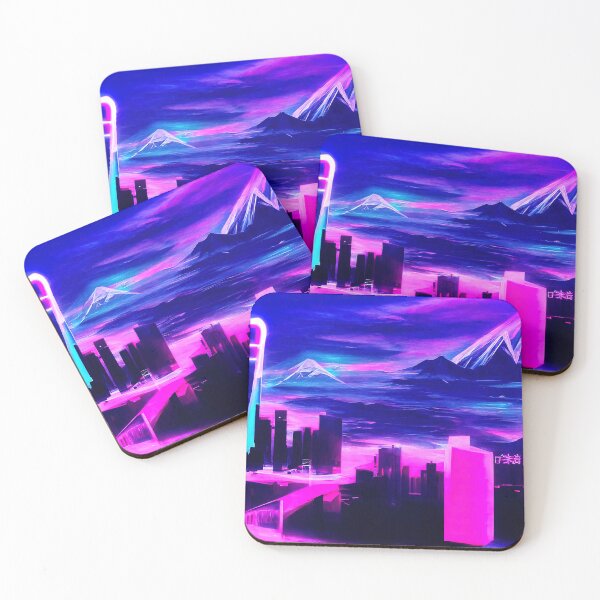 Item preview, Retrofuturistic Skyline designed and sold by AM FineArtPrints.
