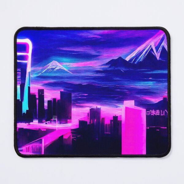 Item preview, Retrofuturistic Skyline designed and sold by AM FineArtPrints.