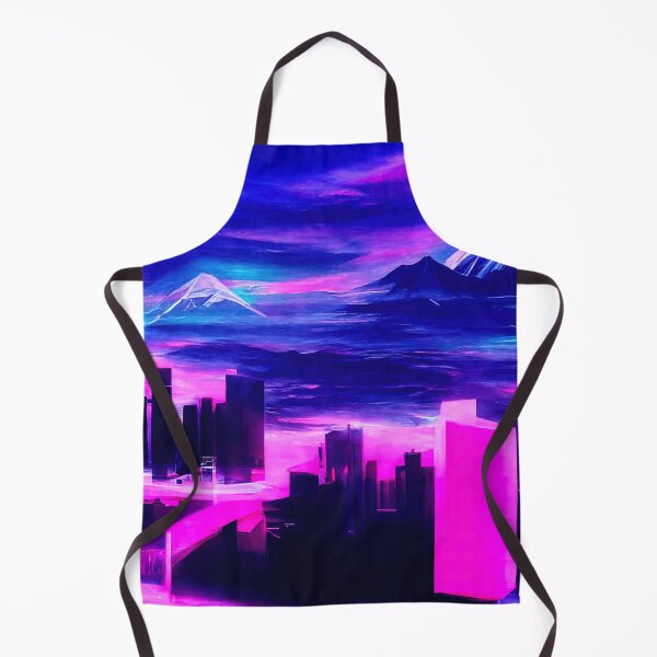 Item preview, Retrofuturistic Skyline designed and sold by AM FineArtPrints.