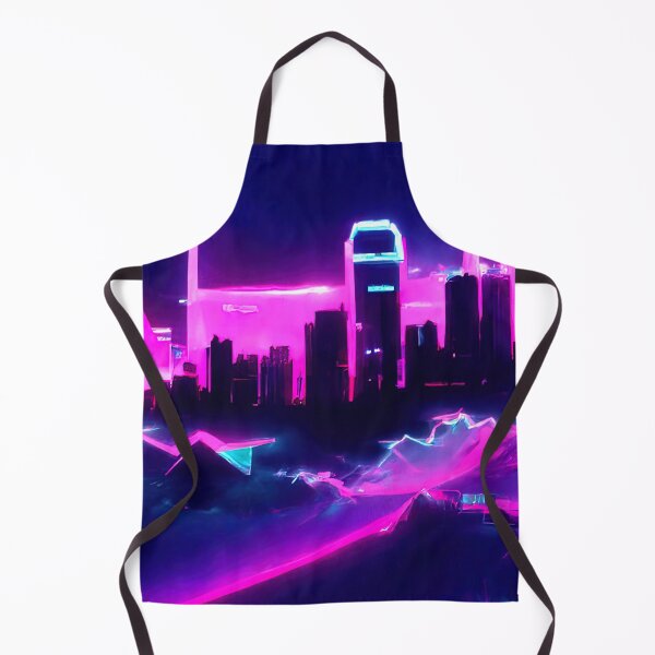 Item preview, Retrofuturistic Skyline designed and sold by AM FineArtPrints.