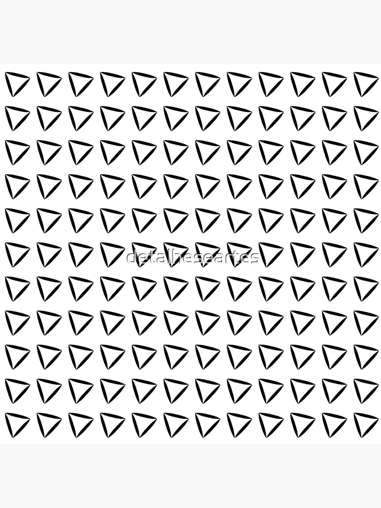 "The minimalist white background with black triangles" Poster for Sale