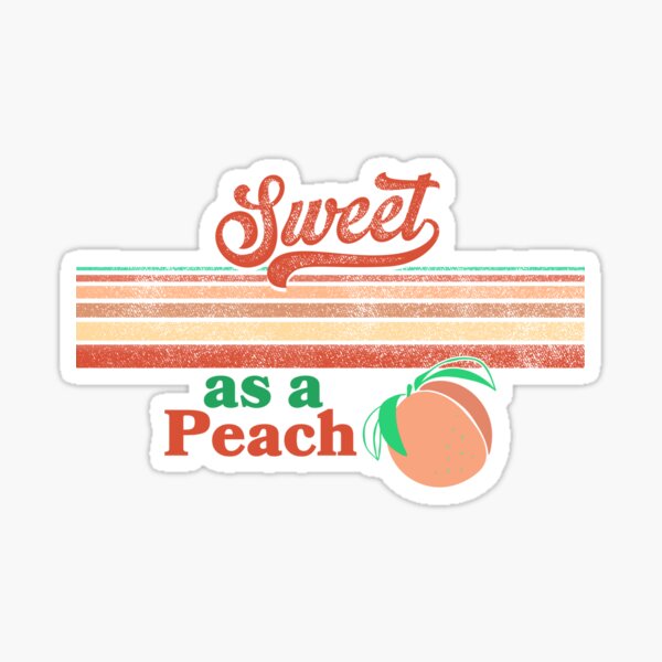 Peaches Peaches Lyrics Sticker for Sale by sparkerzed