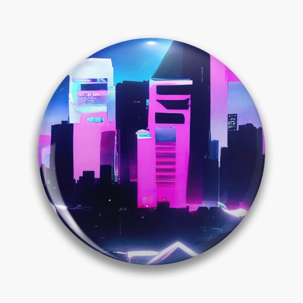 Item preview, Retrofuturistic Skyline designed and sold by AM FineArtPrints.