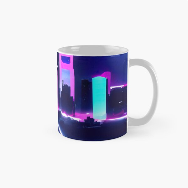 Item preview, Retrofuturistic Skyline designed and sold by AM FineArtPrints.