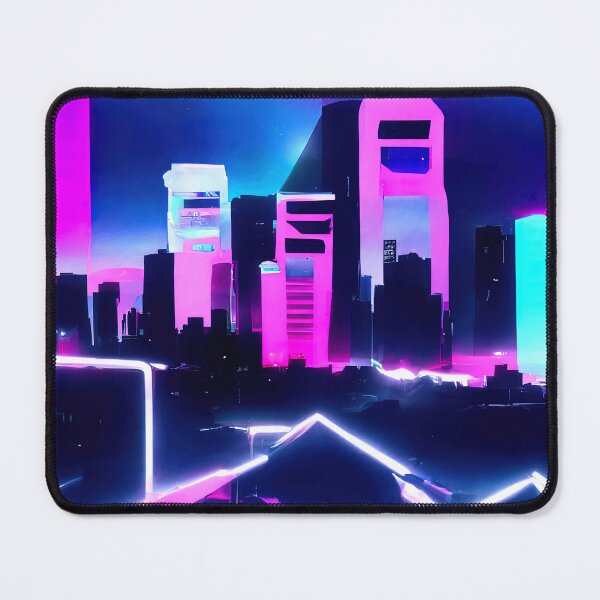 Item preview, Retrofuturistic Skyline designed and sold by AM FineArtPrints.