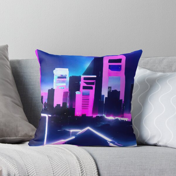 Item preview, Retrofuturistic Skyline designed and sold by AM FineArtPrints.