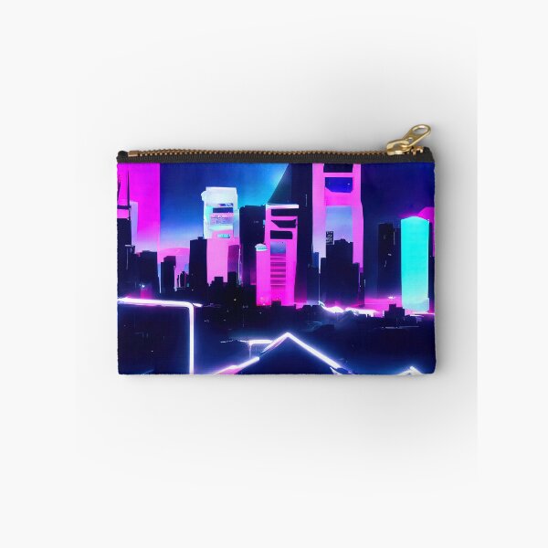 Item preview, Retrofuturistic Skyline designed and sold by AM FineArtPrints.