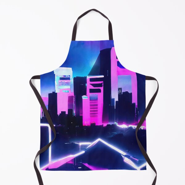 Item preview, Retrofuturistic Skyline designed and sold by AM FineArtPrints.