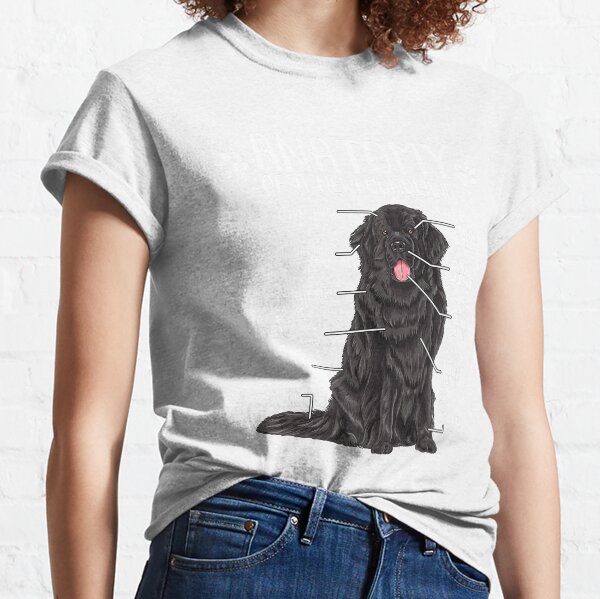 Funny Newfoundland Anatomy Newfie Dog Lover Gift Classic T-Shirt