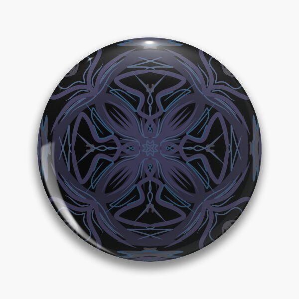 Item preview, Magic blue seamless pattern with flowery details designed and sold by Shape-And-Color.