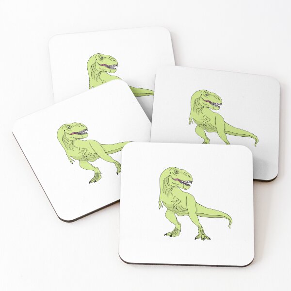 Item preview, T-Rex in green designed and sold by Quick Brown Fox Canada.