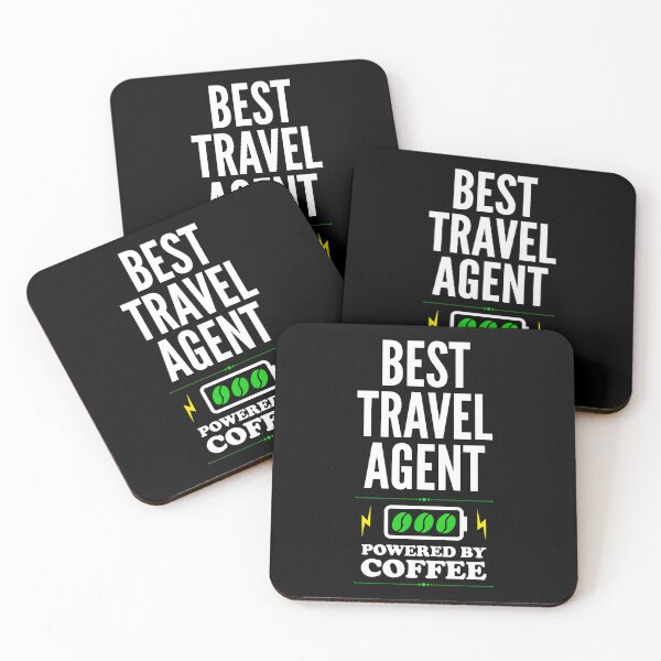 Item preview, Best Travel agent Powered By Coffee for Travel agent designed and sold by SVPOD.