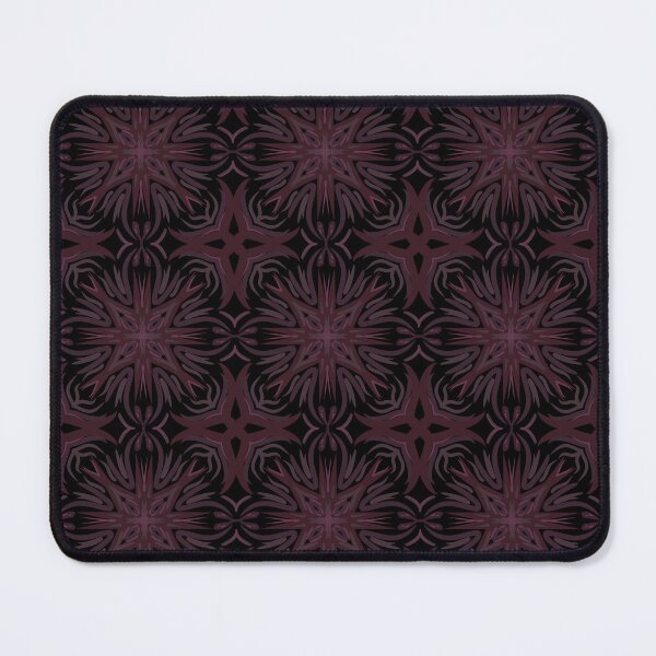 Item preview, Red lineart with dark magic motif pattern of the mystic arts designed and sold by Shape-And-Color.