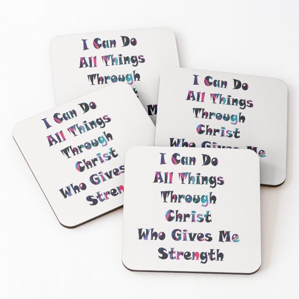 Item preview, I Can Do All Things Through Christ Who Gives Me Strength designed and sold by PraArts2002.