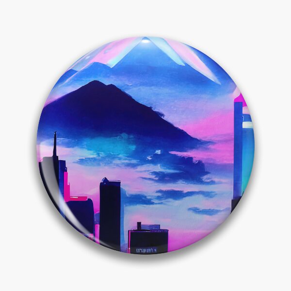 Item preview, Retrofuturistic Skyline designed and sold by AM FineArtPrints.